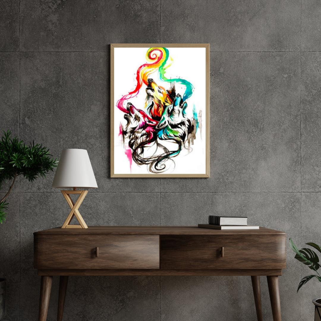 Diamond Painting Huilende Wolven – SEOS Shop ®