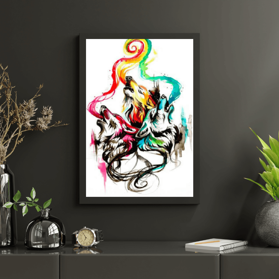 Diamond Painting Huilende Wolven – SEOS Shop ®