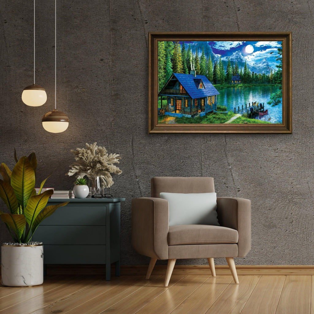 Diamond Painting Huis aan het meer - SEOS Shop ®