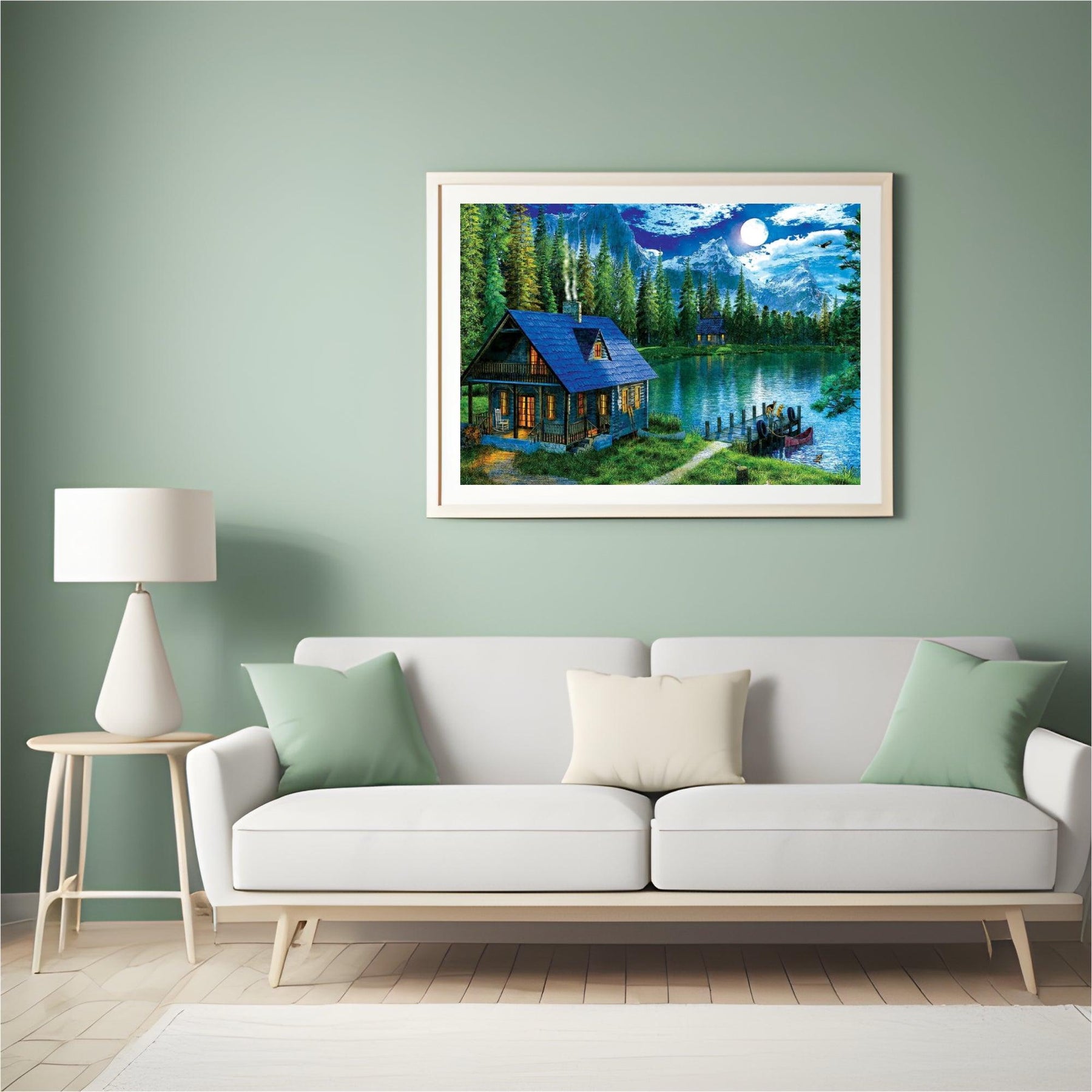 Diamond Painting Huis aan het meer - SEOS Shop ®