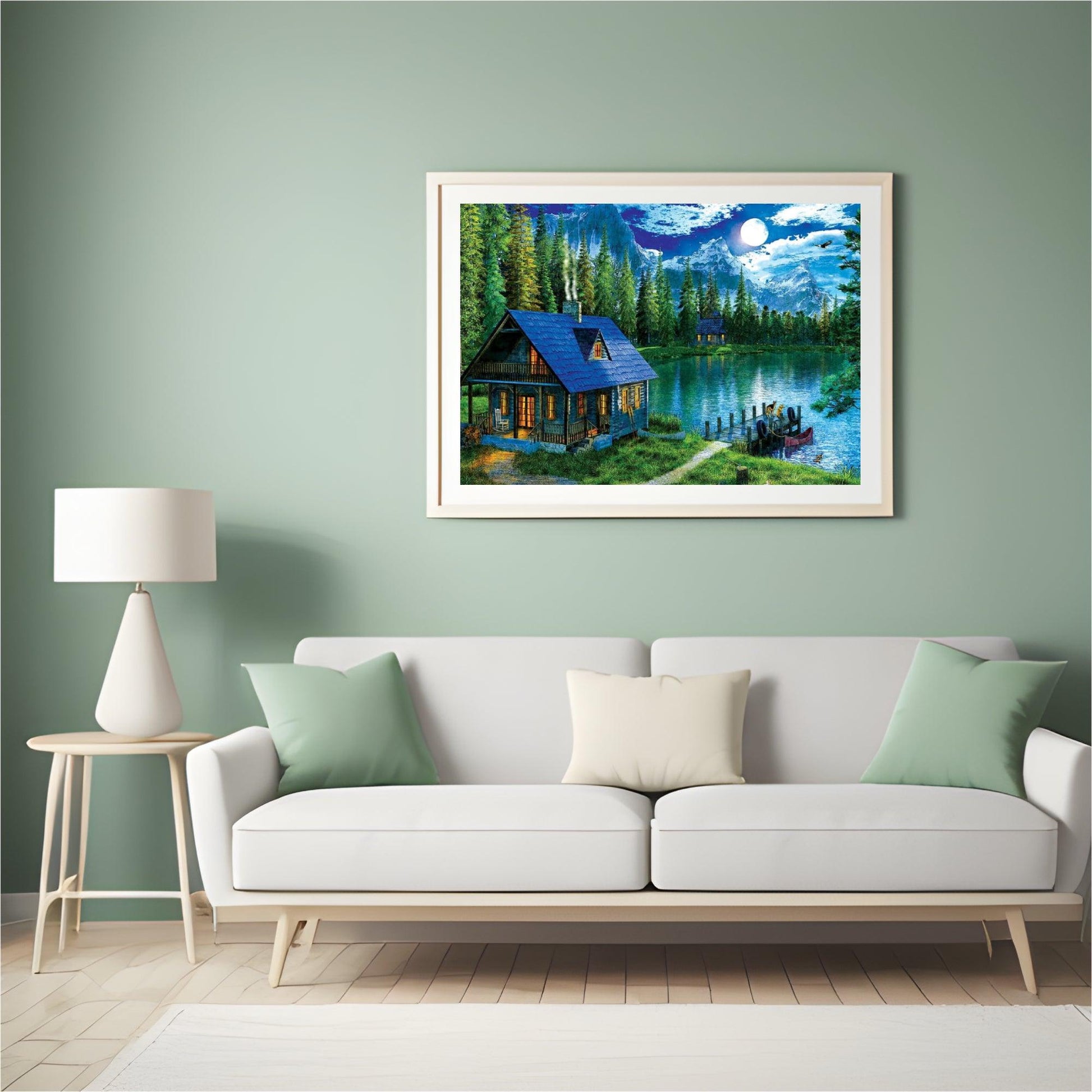 Diamond Painting Huis aan het meer - SEOS Shop ®