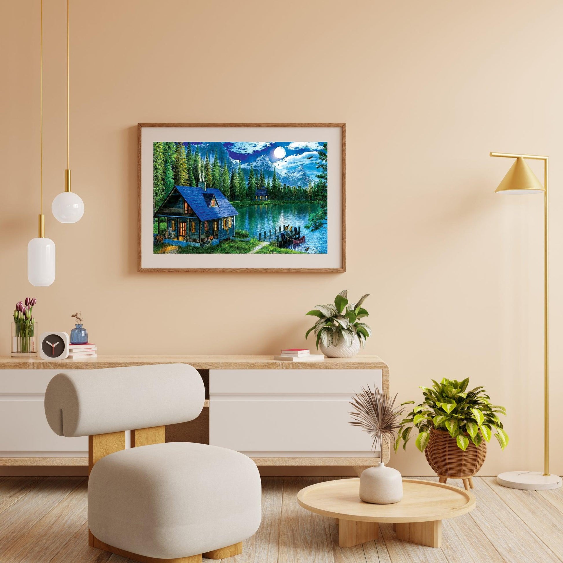 Diamond Painting Huis aan het meer - SEOS Shop ®