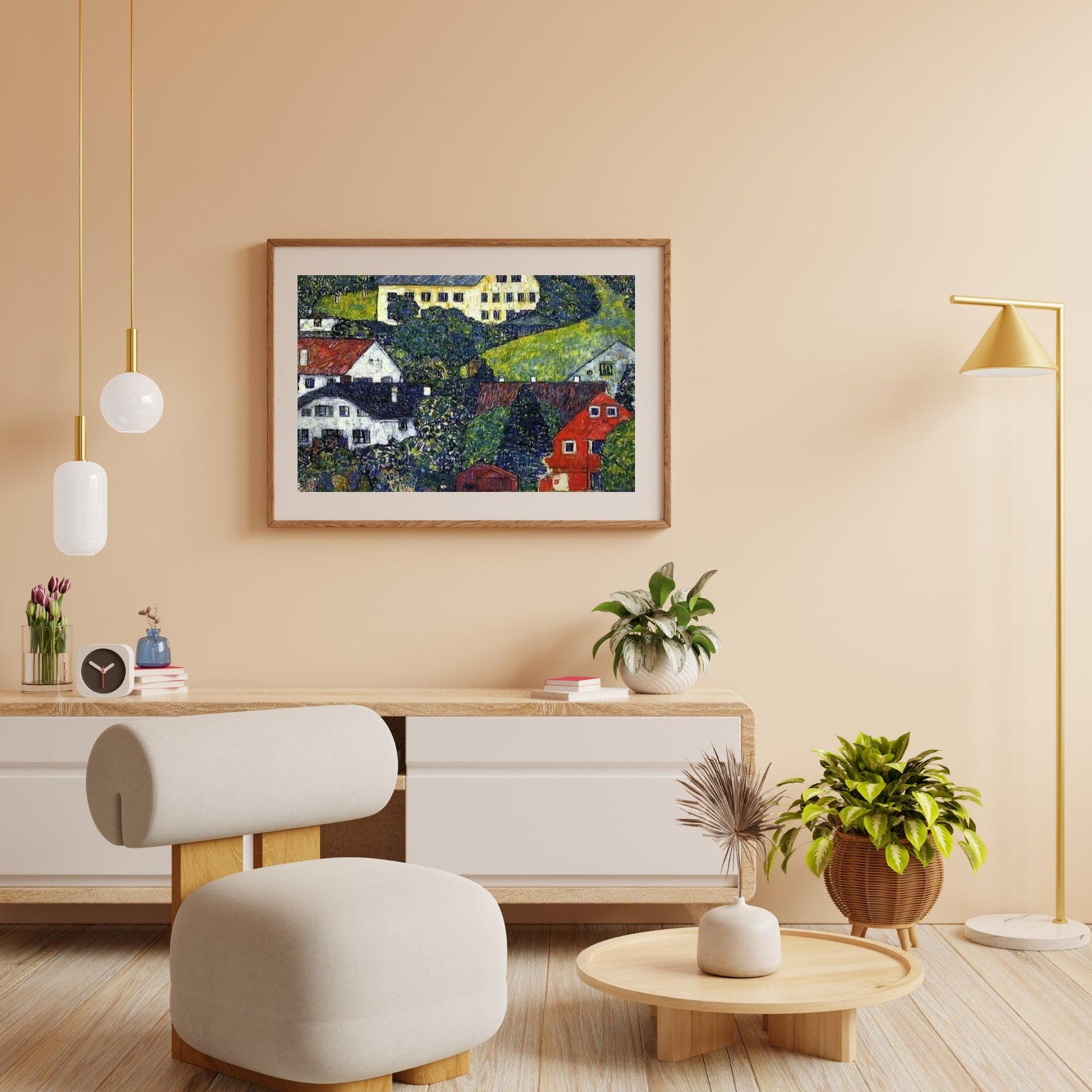 Diamond Painting Huizen bij Unterach aan de Attersee - SEOS Shop ®