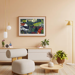Diamond Painting Huizen bij Unterach aan de Attersee - SEOS Shop ®