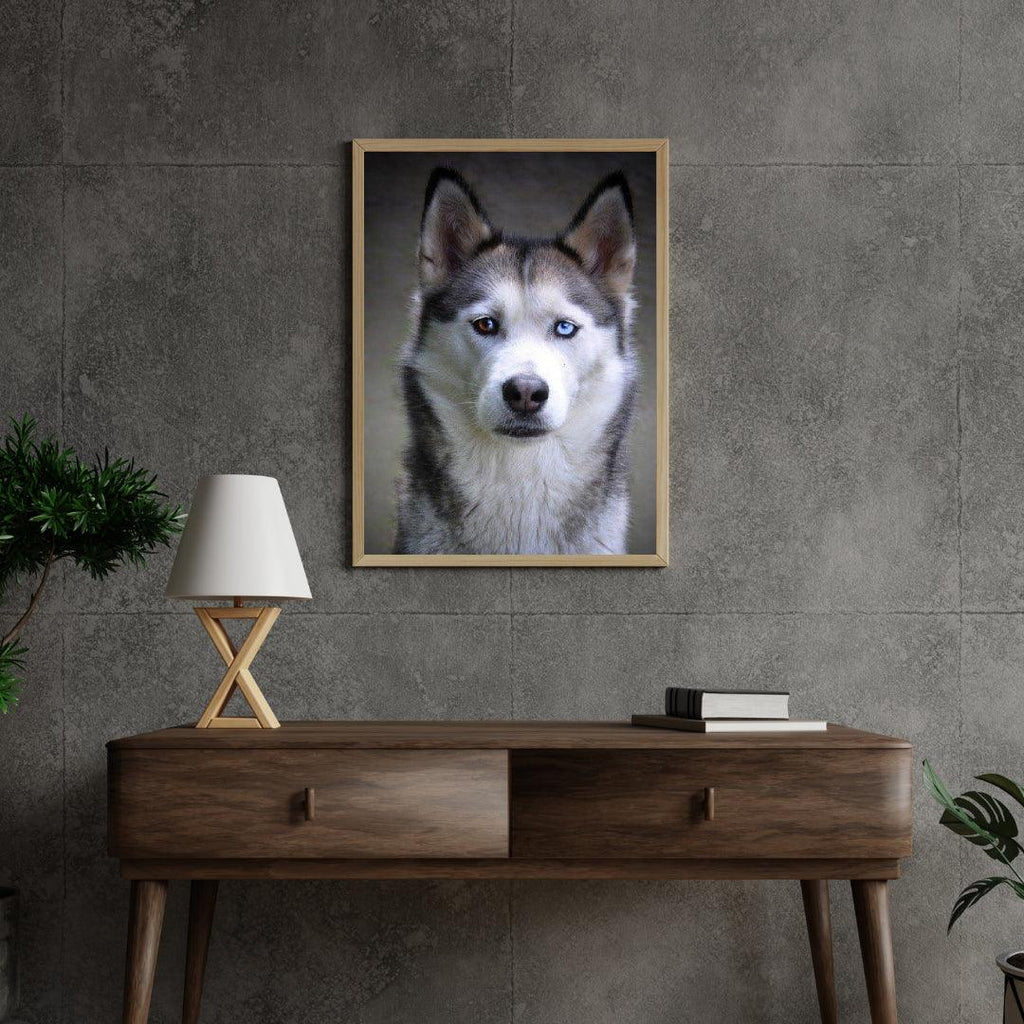Diamond Painting Husky met puppy ogen - SEOS Shop ®