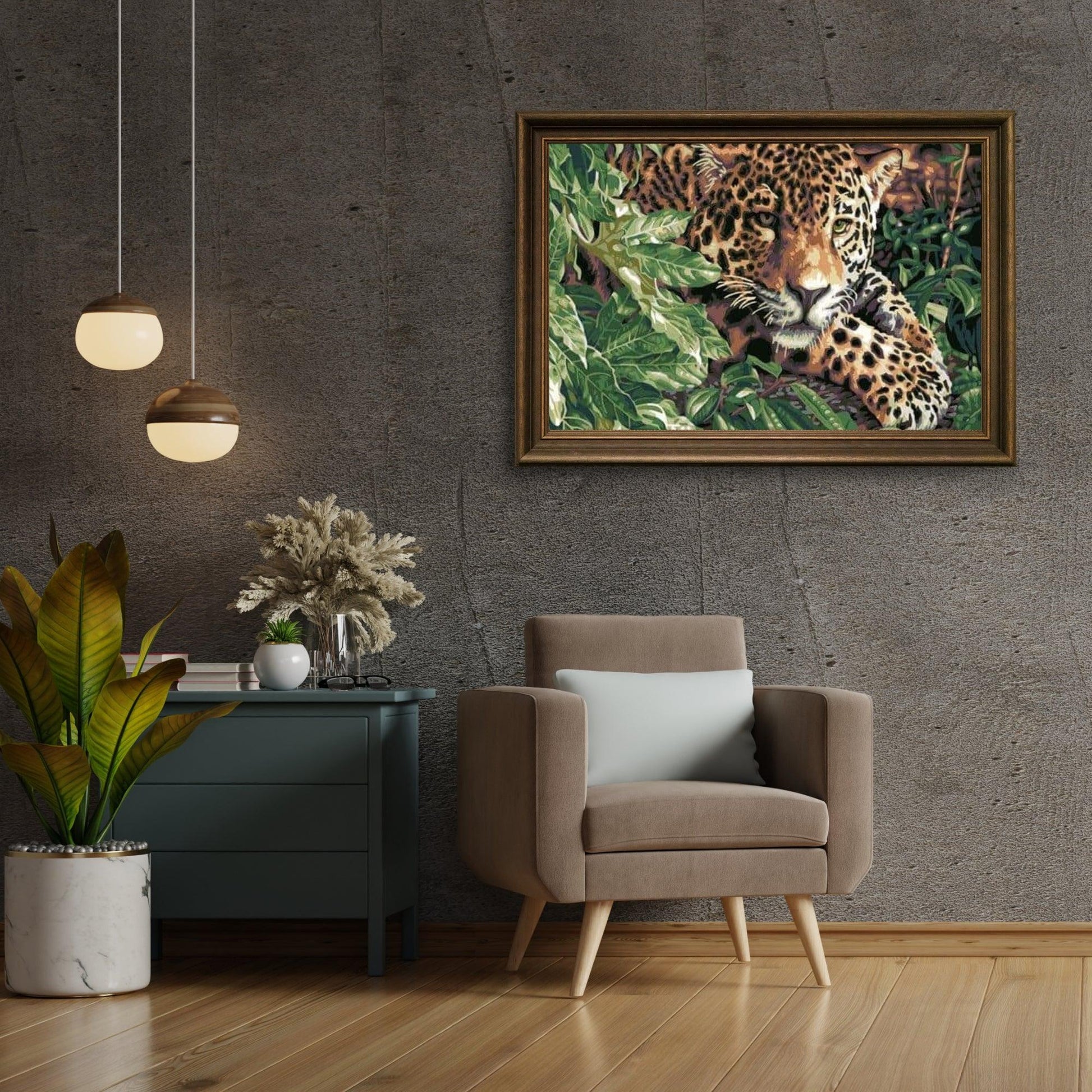 Diamond Painting Jachtluipaard Jungle 40x50 cm – SEOS Shop ®