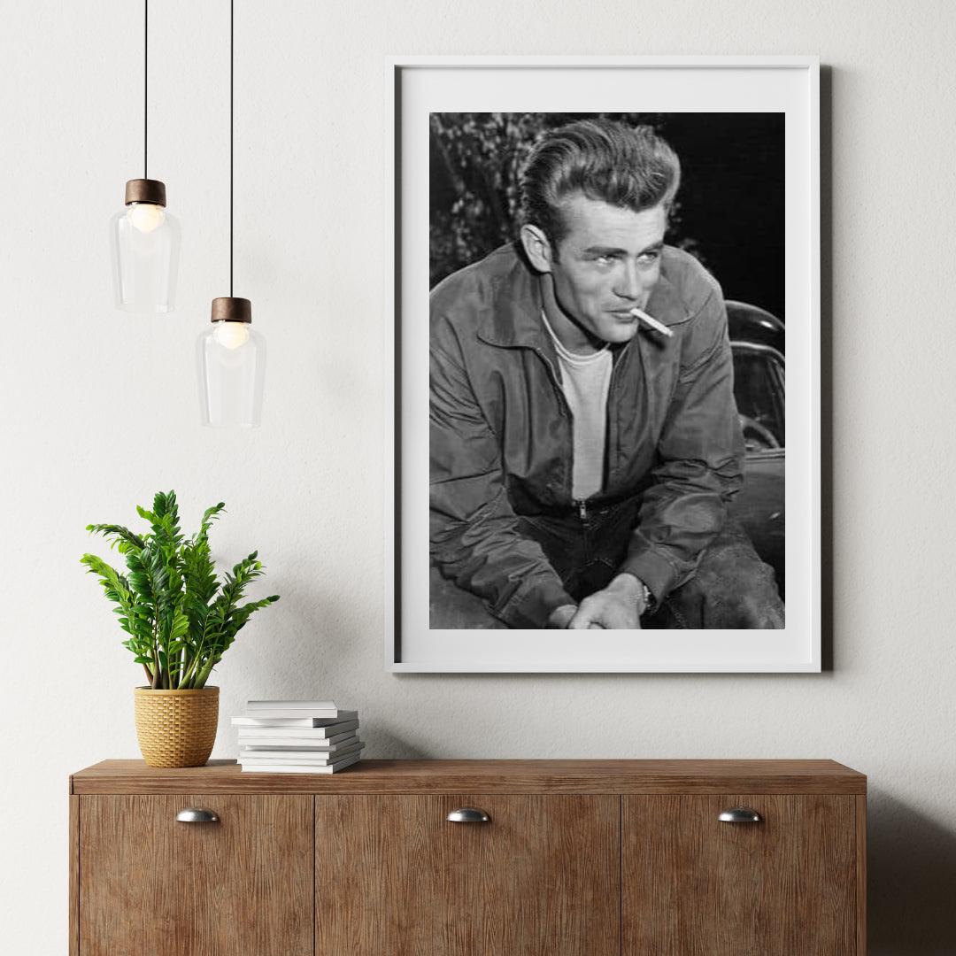 Diamond Painting James Dean zwart wit - SEOS Shop ®