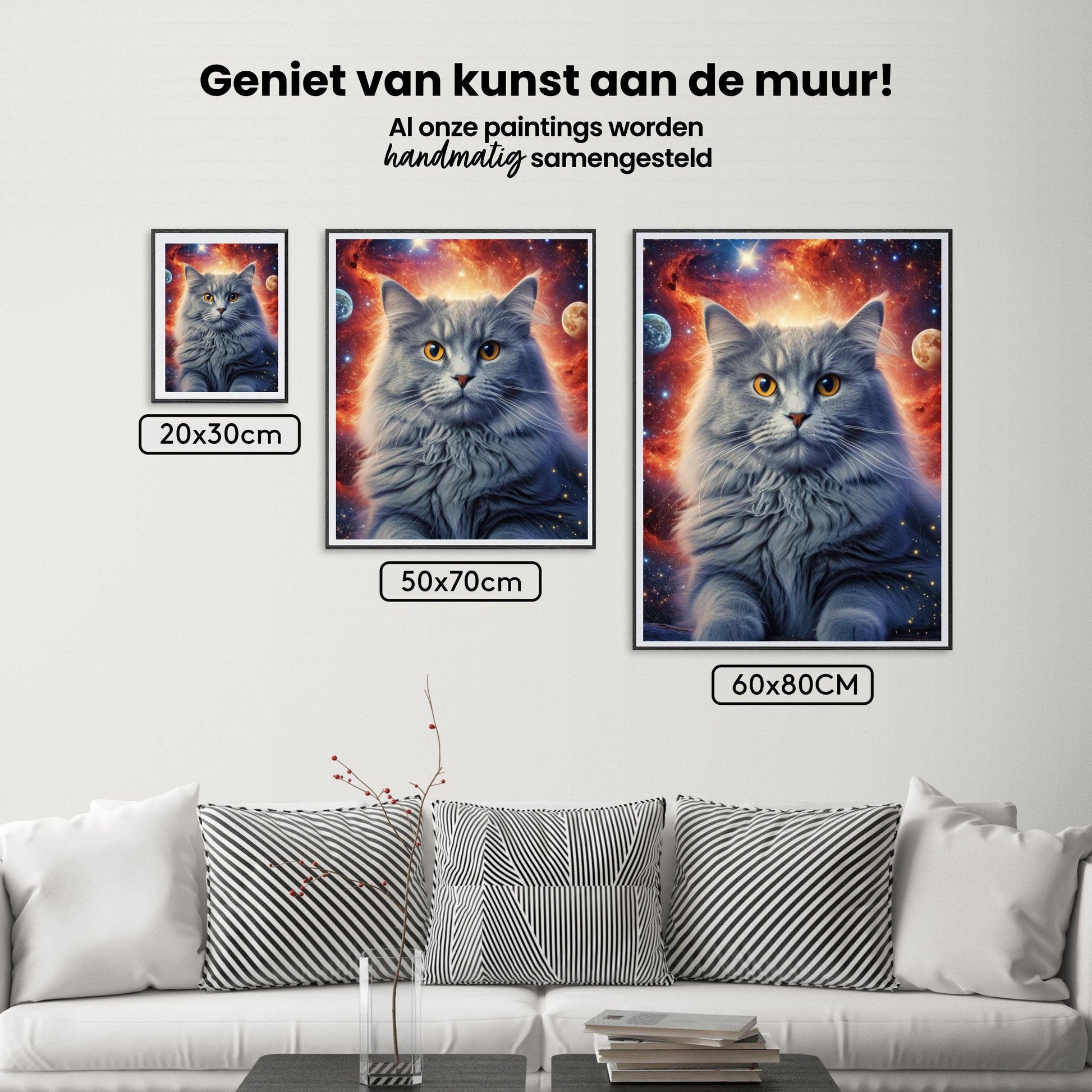 Diamond Painting Kat in de ruimte - SEOS Shop ®