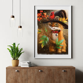 Diamond Painting Kat met hoed - SEOS Shop ®