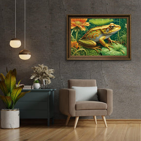 Diamond Painting Kikker op een blad - SEOS Shop ®