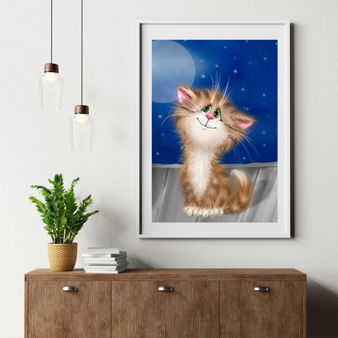 Diamond Painting Kitten bij Schoorsteen - SEOS Shop ®