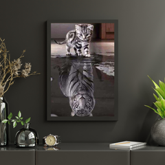 Diamond Painting Kitten naar Tijger  – SEOS Shop ®
