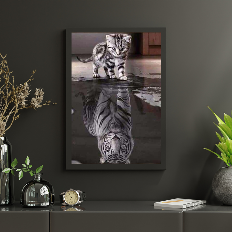 Diamond Painting Kitten naar Tijger  – SEOS Shop ®