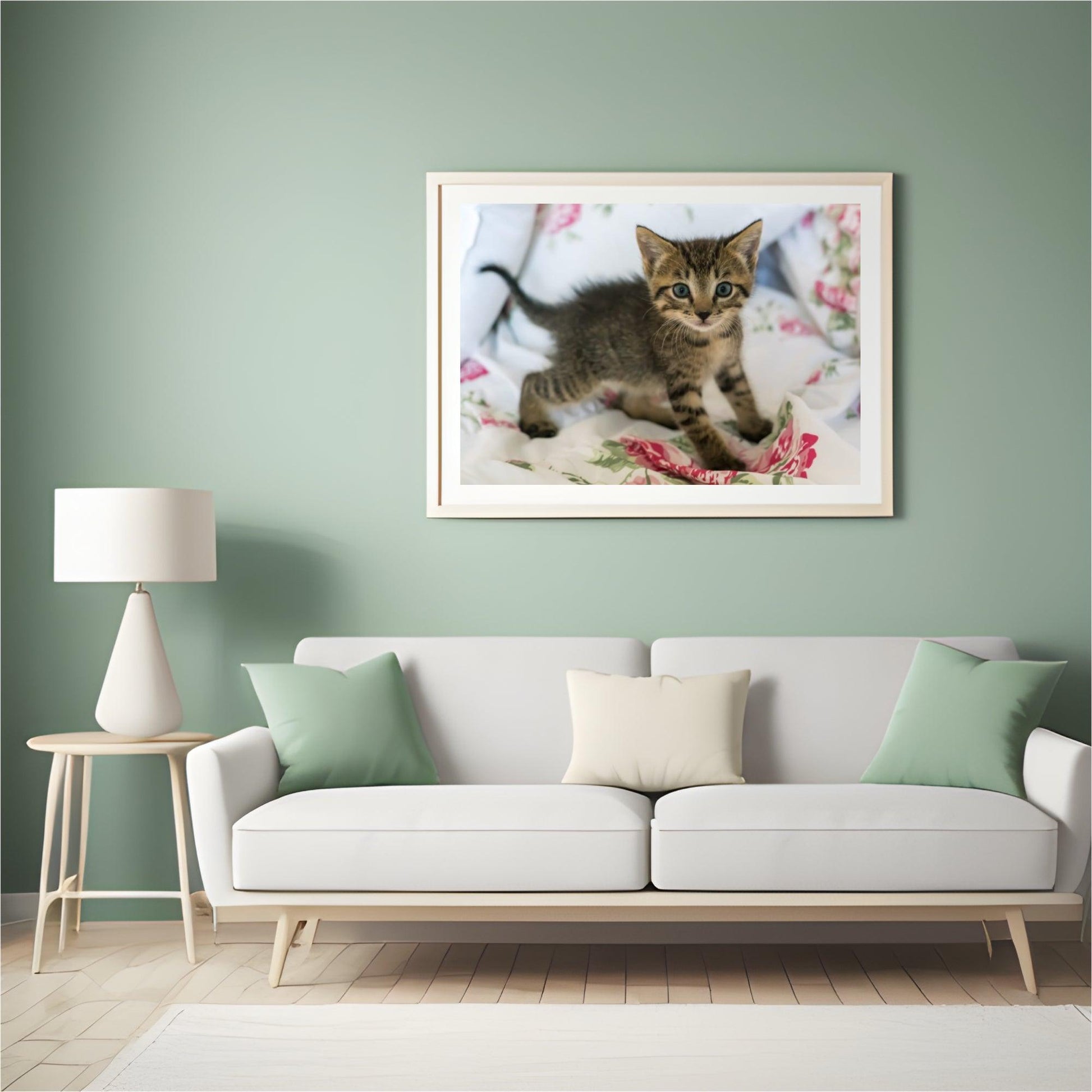 Diamond Painting Kitten op bed - SEOS Shop ®