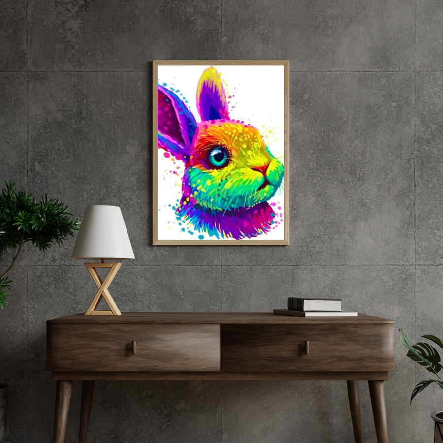 Diamond Painting Kleurrijk konijn - SEOS Shop ®