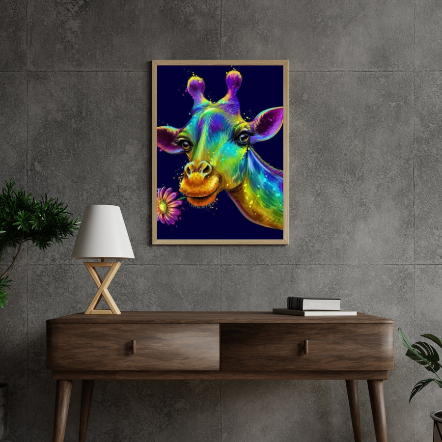 Diamond Painting Kleurrijke Giraffe - SEOS Shop ®