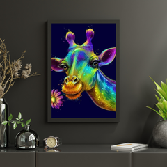 Diamond Painting Kleurrijke Giraffe – productbeeld 4