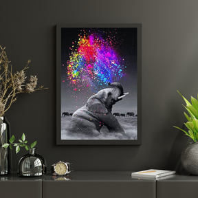 Diamond Painting Kleurrijke Olifant - SEOS Shop ®