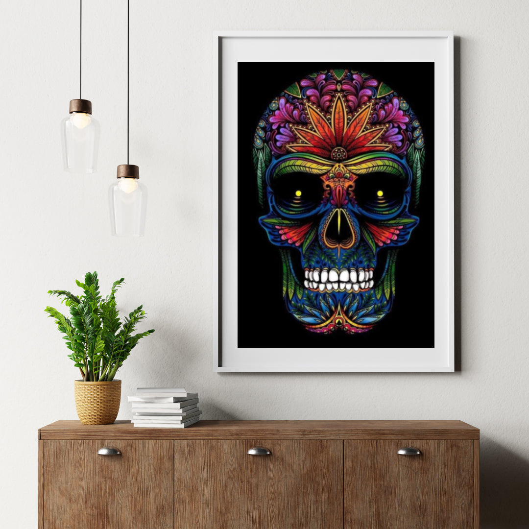 Diamond Painting Kleurrijke schedel - SEOS Shop ®