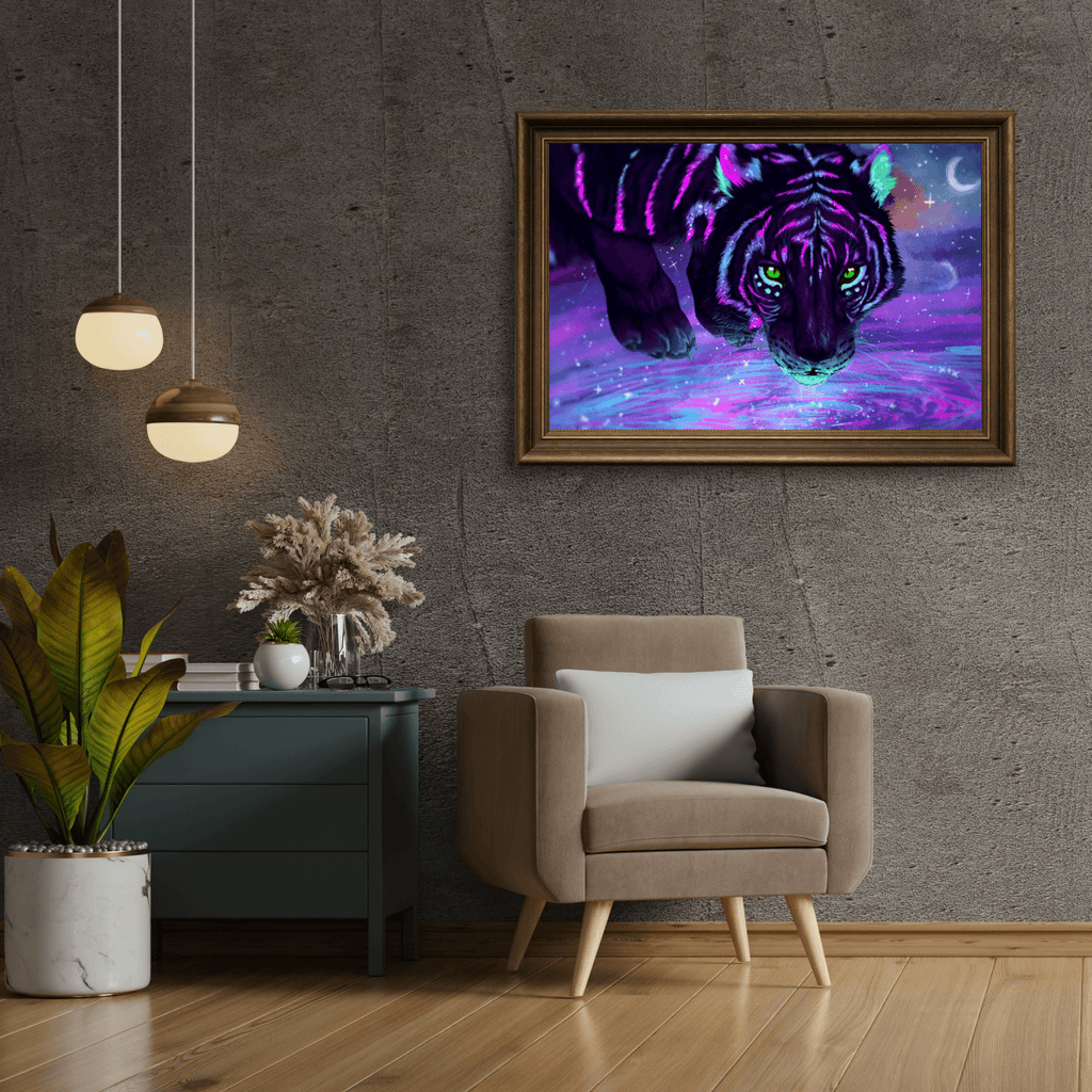Diamond Painting Kleurrijke Tijger - SEOS Shop ®