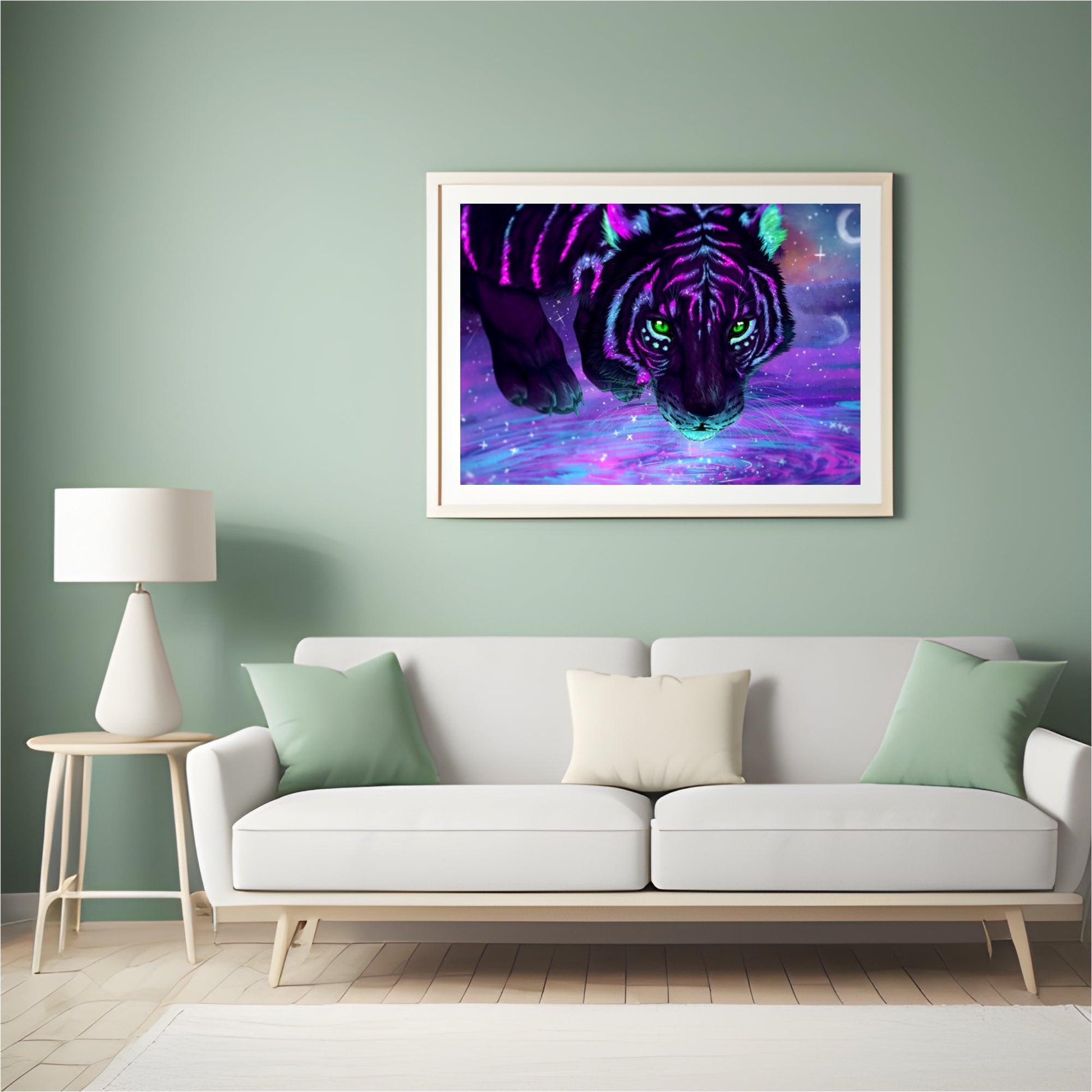 Diamond Painting Kleurrijke Tijger - SEOS Shop ®