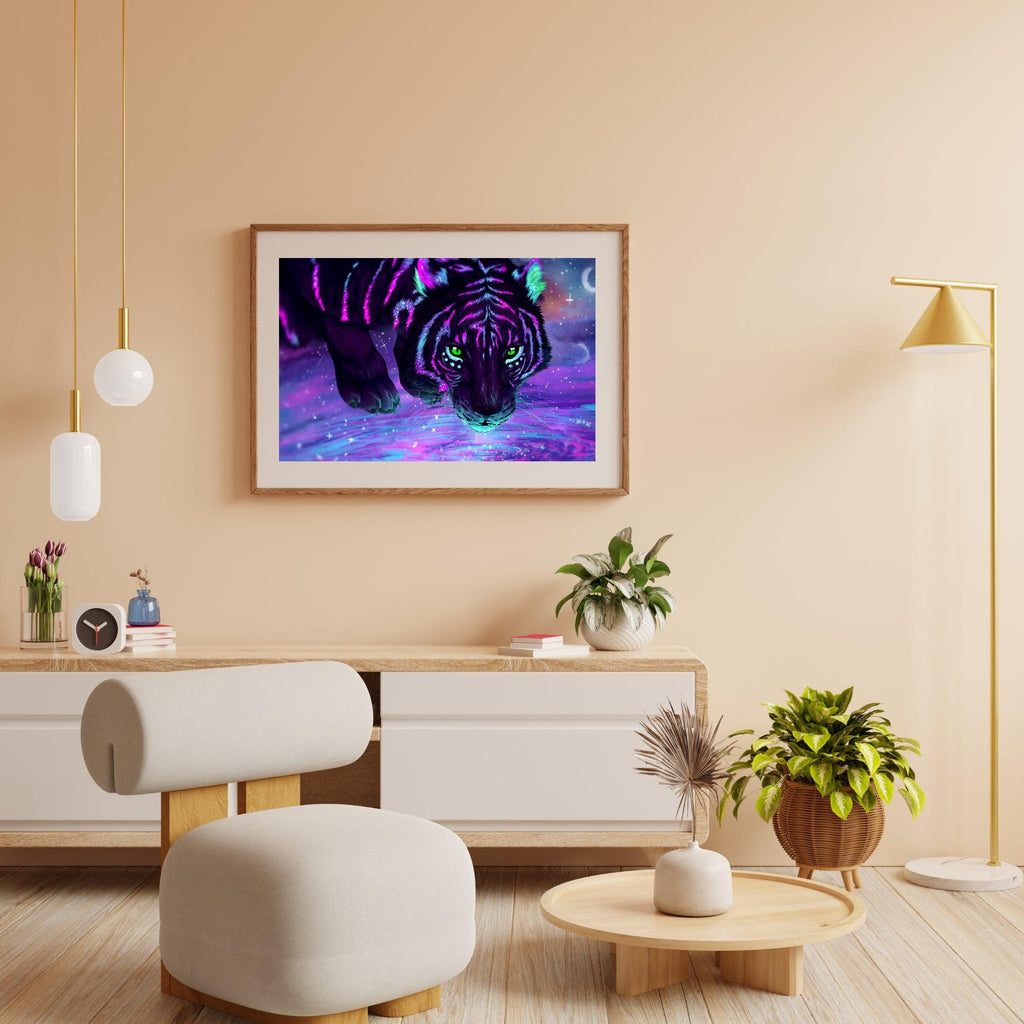 Diamond Painting Kleurrijke Tijger - SEOS Shop ®