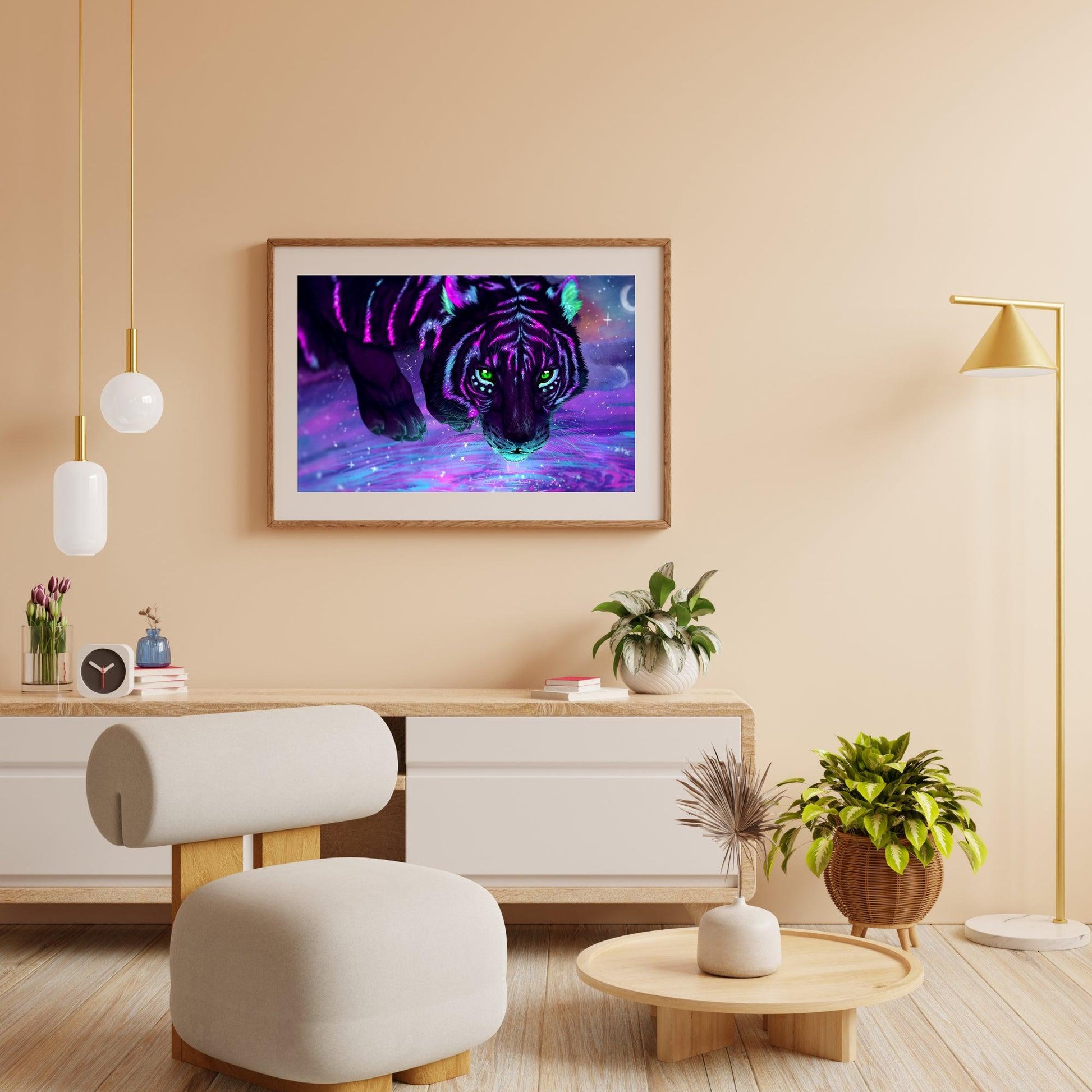 Diamond Painting Kleurrijke Tijger - SEOS Shop ®