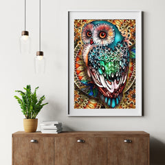 Diamond Painting Kleurrijke uil - SEOS Shop ®