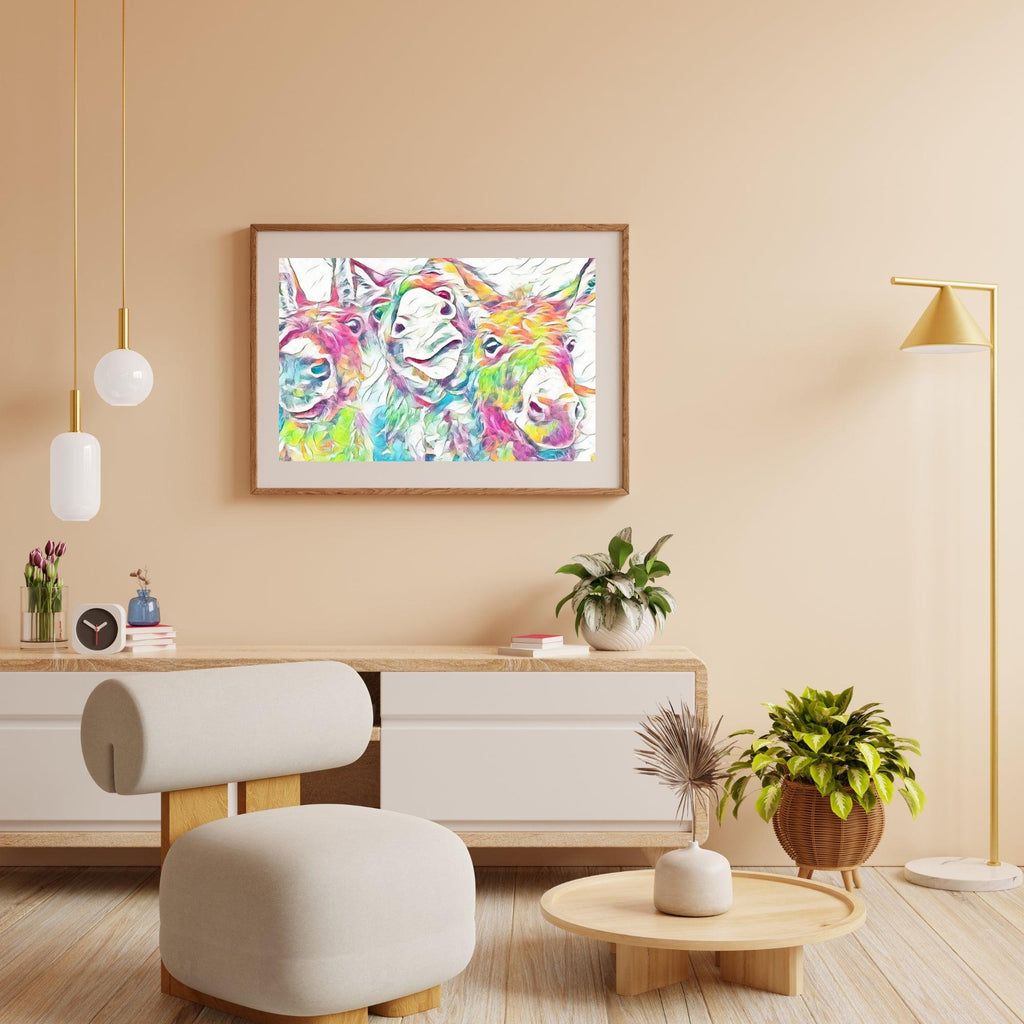 Diamond Painting Kleurrijke ezels - SEOS Shop ®