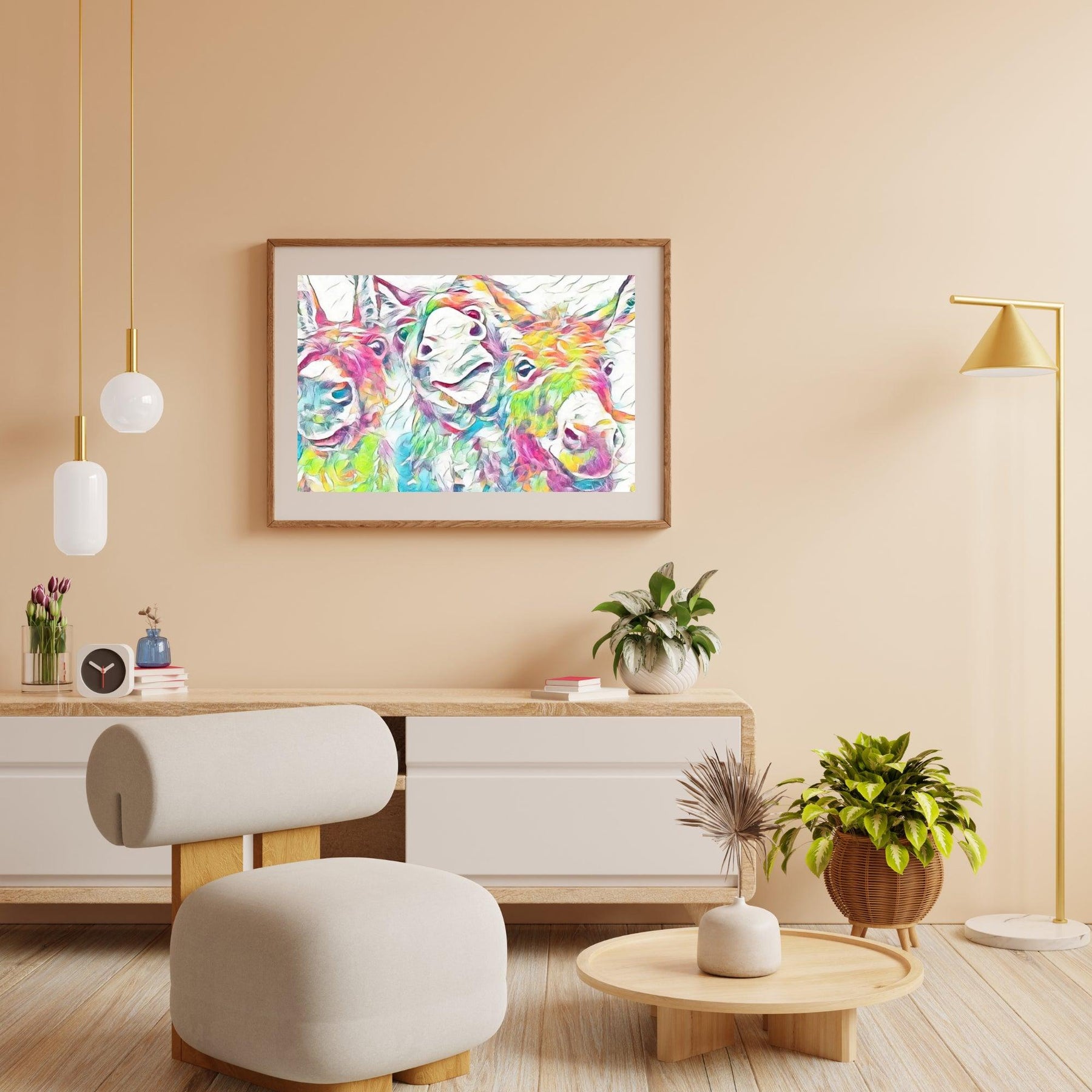 Diamond Painting Kleurrijke ezels - SEOS Shop ®