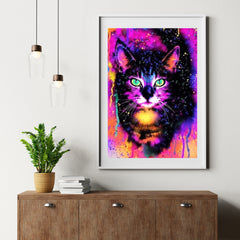 Diamond Painting Kleurrijke kat - SEOS Shop ®