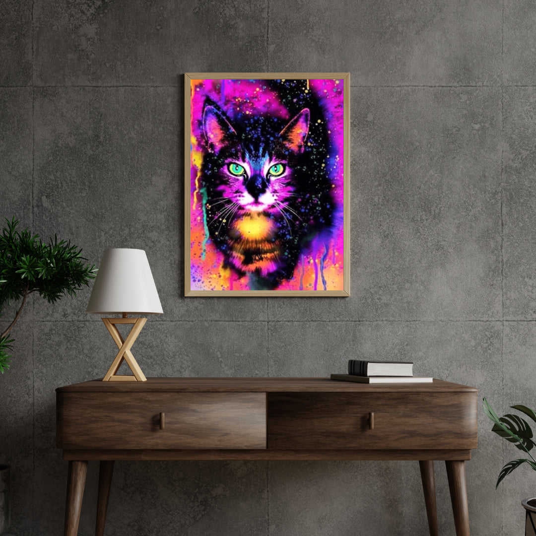 Diamond Painting Kleurrijke kat - SEOS Shop ®