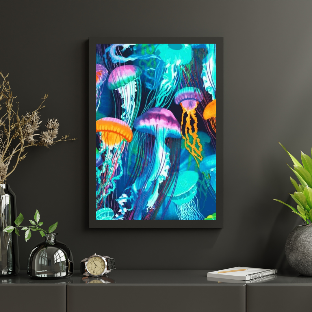 Diamond Painting Kleurrijke kwallen - SEOS Shop ®