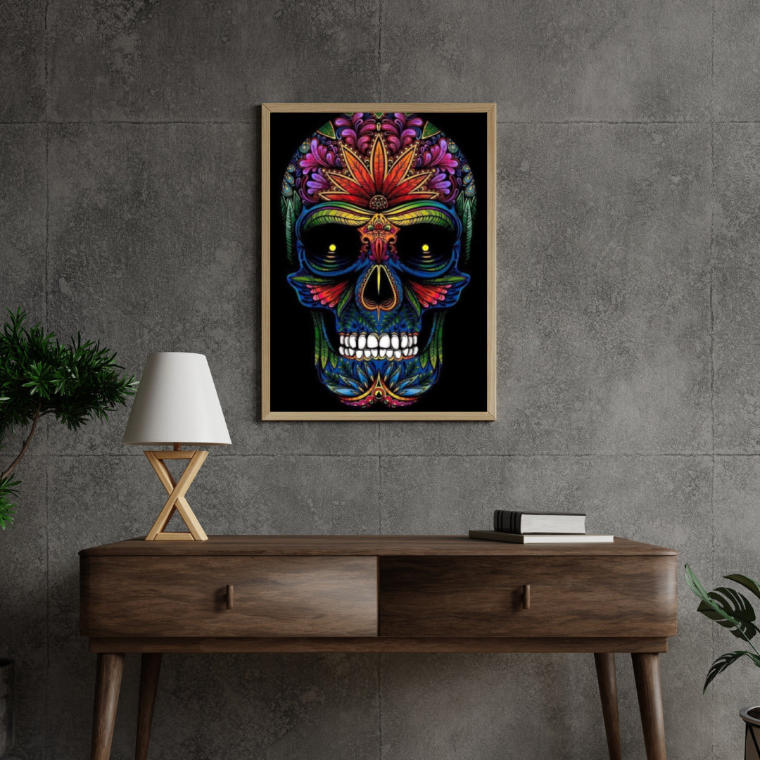 Diamond Painting Kleurrijke schedel - SEOS Shop ®