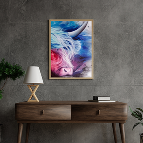 Diamond Painting Kleurrijke schotse hooglander - SEOS Shop ®