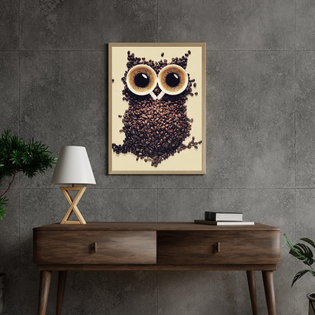 Diamond Painting Koffieboon Uil - SEOS Shop ®