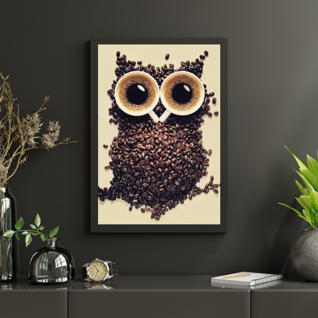 Diamond Painting Koffieboon Uil - SEOS Shop ®