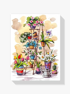 Diamond Painting Ladder met bloemen - SEOS Shop ®