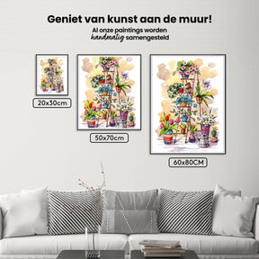 Diamond Painting Ladder met bloemen - SEOS Shop ®