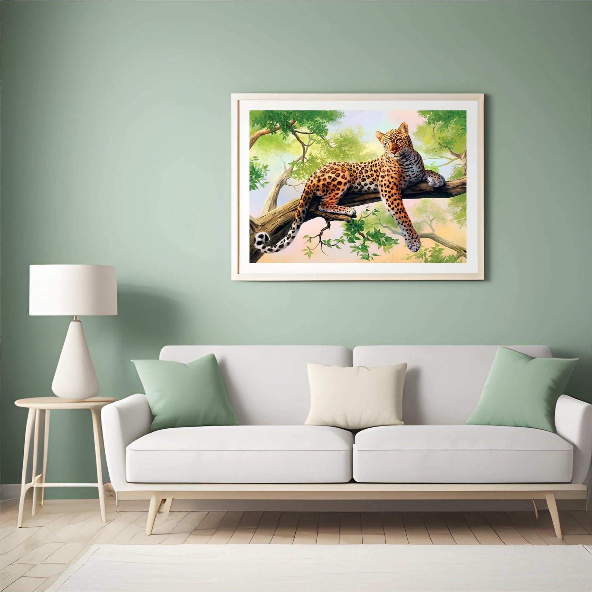 Diamond Painting Liggende luipaard - SEOS Shop ®
