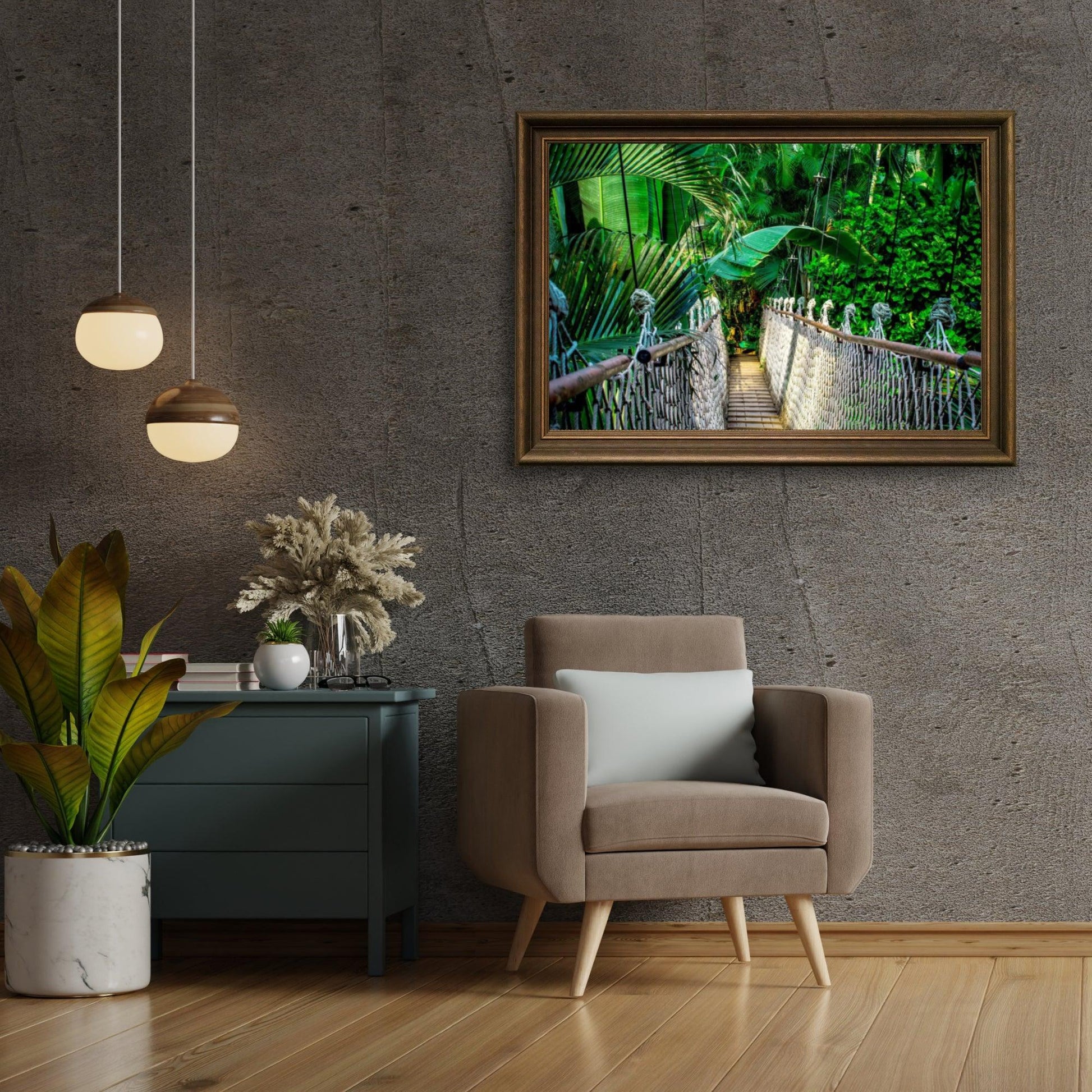Diamond Painting Loopbrug in de Jungle – SEOS Shop ®