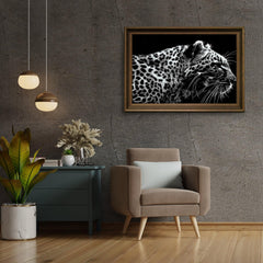 Diamond Painting Luipaard zwart wit - SEOS Shop ®