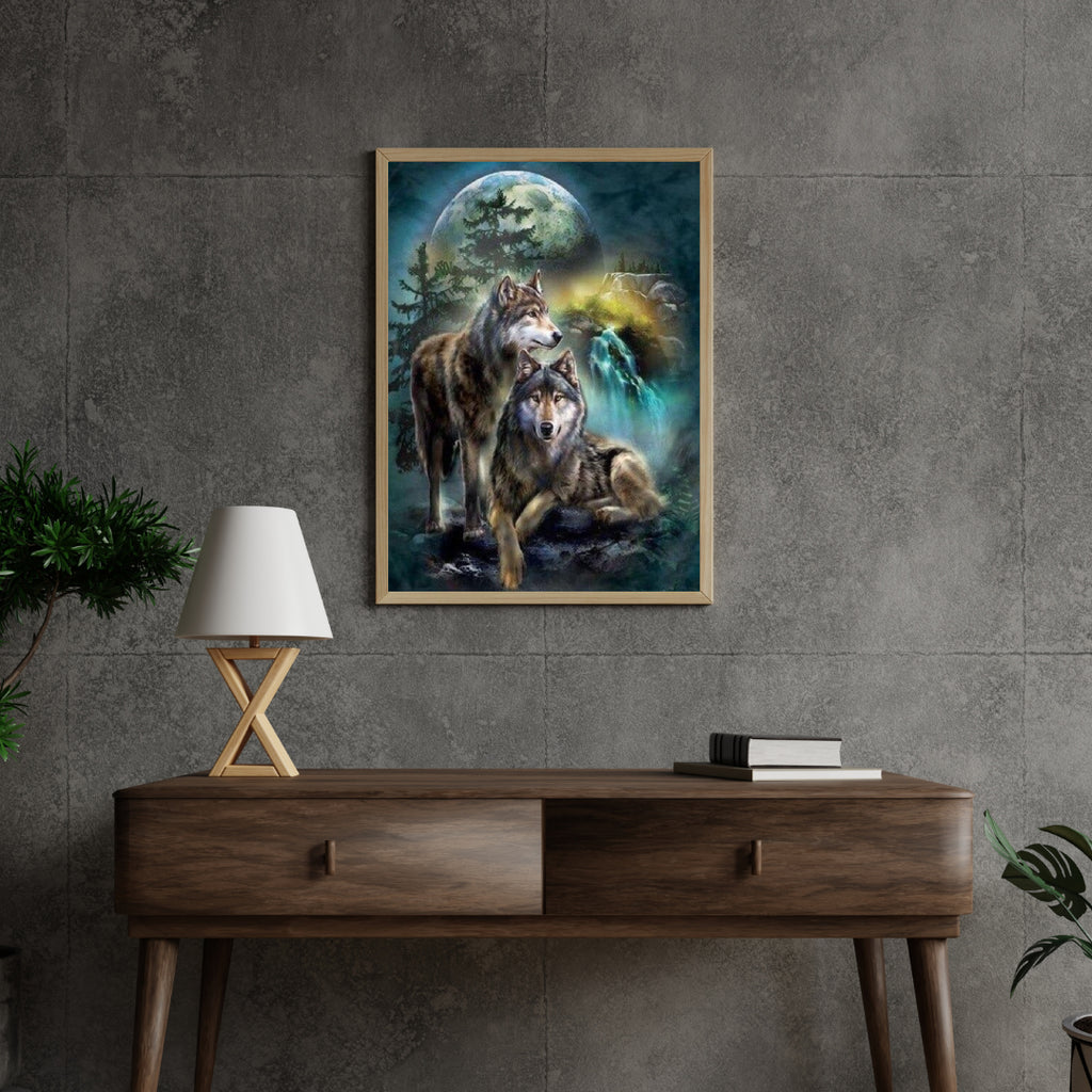 Diamond Painting Maan Wolven - SEOS Shop ®
