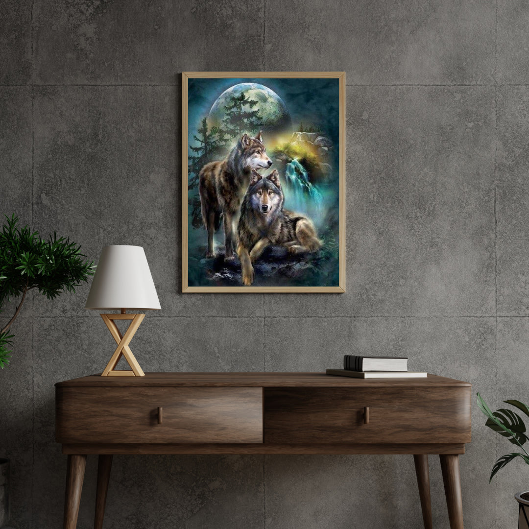 Diamond Painting Maan Wolven - SEOS Shop ®