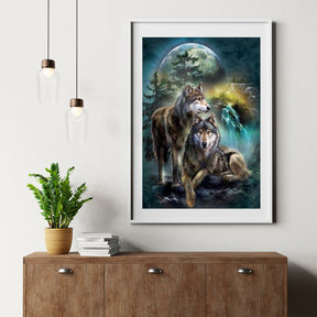 Diamond Painting Maan Wolven - SEOS Shop ®