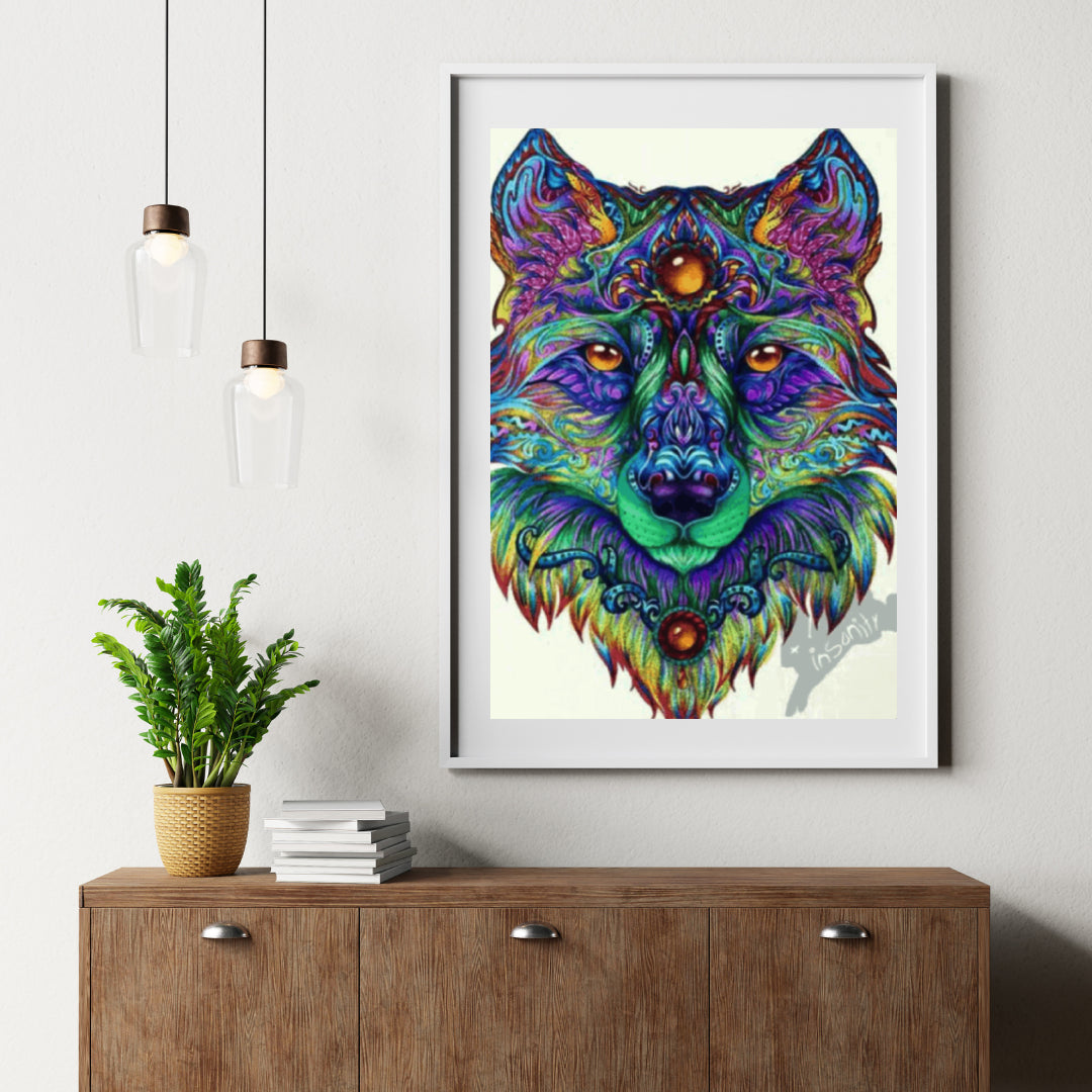 Diamond Painting Mandala Wolf – SEOS Shop ®