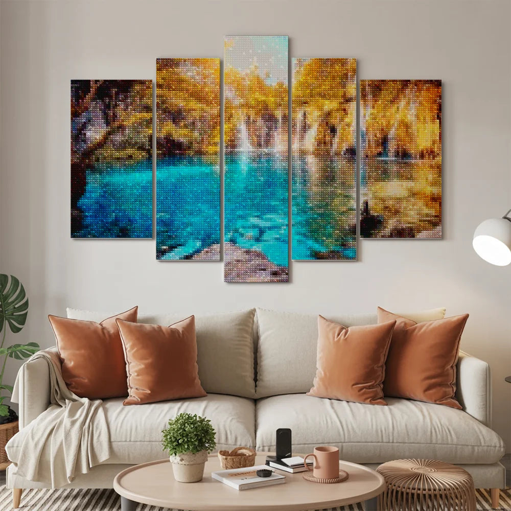 Diamond Painting Meer in het zonlicht 5 luik - SEOS Shop ®