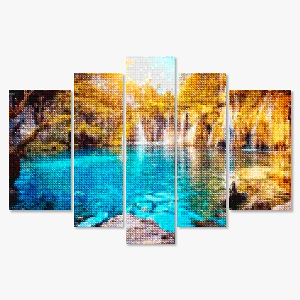 Diamond Painting Meer in het zonlicht 5 luik - SEOS Shop ®