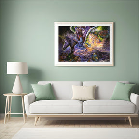 Diamond Painting Meisje in het fantasie paard - SEOS Shop ®