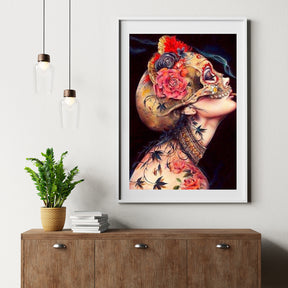 Diamond Painting Modern sexy rokend meisje - SEOS Shop ®